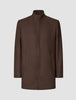 Casentino Wool Coat Saddle Brown