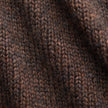 Chunky Soft Wool Knit Vest Saddle Brown Melange