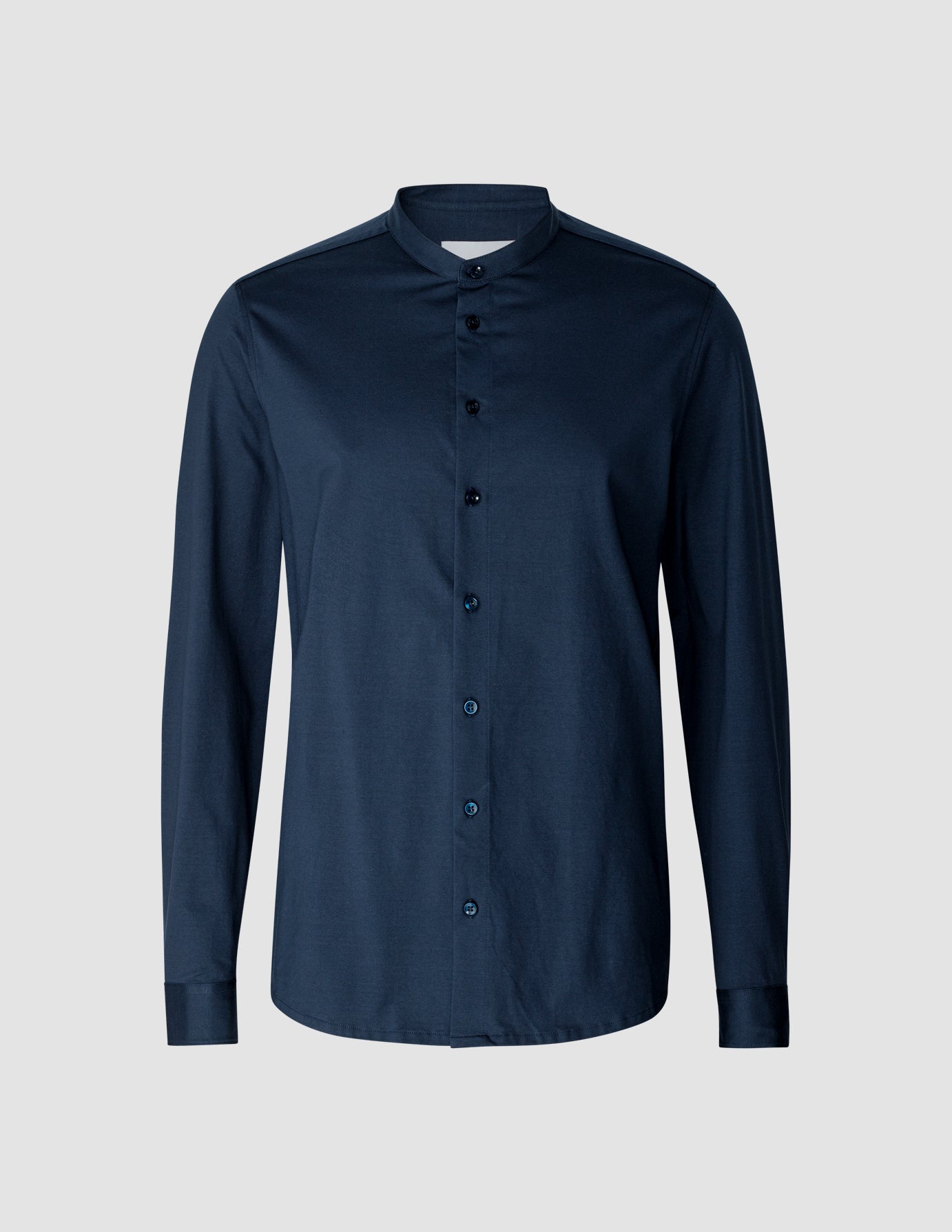 Classic Shirt Mandarin Collar Navy