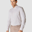 Classic Shirt Grey Lilac Stripes Regular