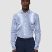 Classic Shirt Dusky Blue Stripe Regular