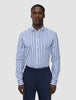 Classic Shirt Dusky Blue Stripe Slim