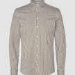Classic Shirt Shadow Brown Stripe Slim