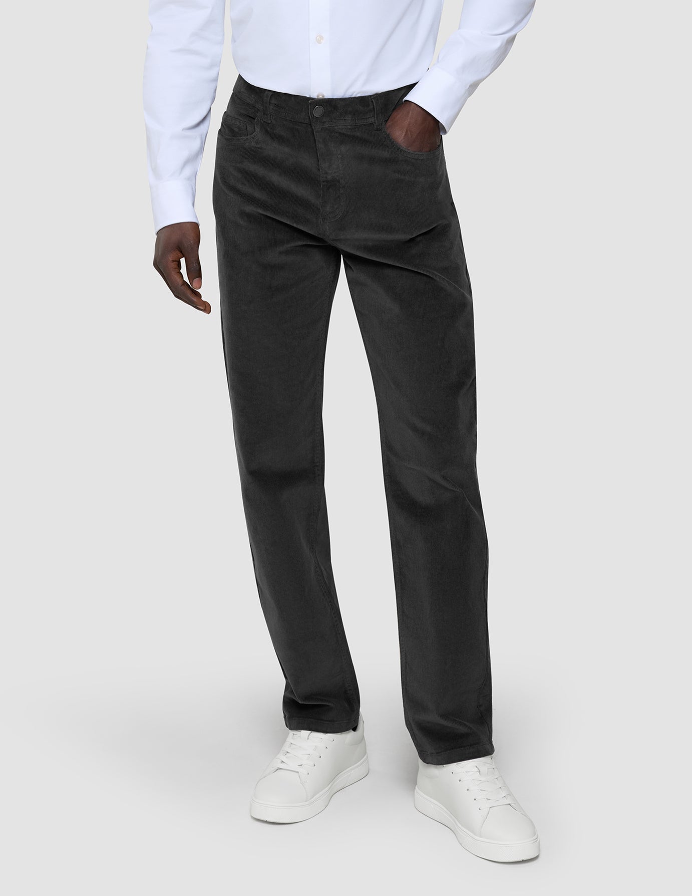 Corduroy Pants Dark Grey
