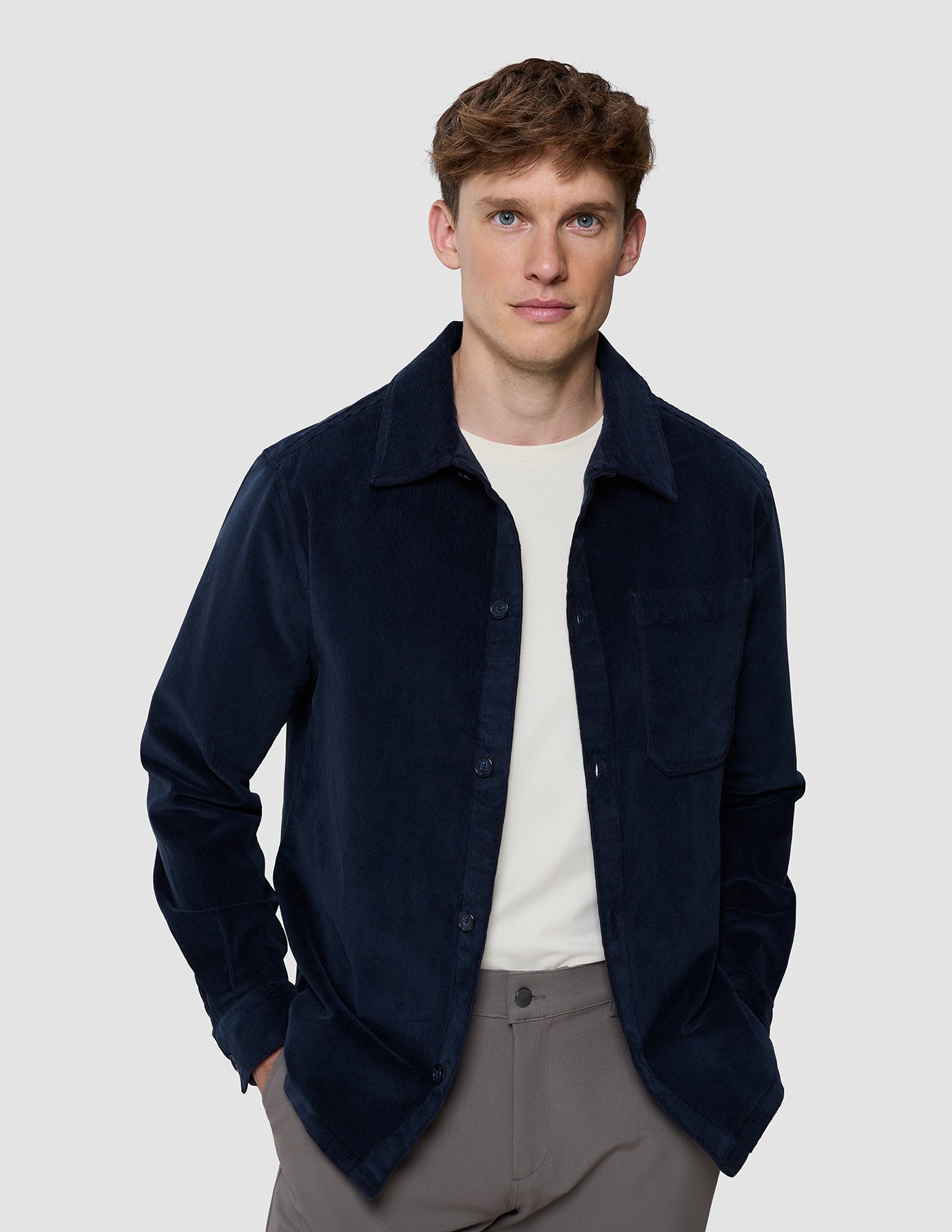 Corduroy Overshirt Dark Navy