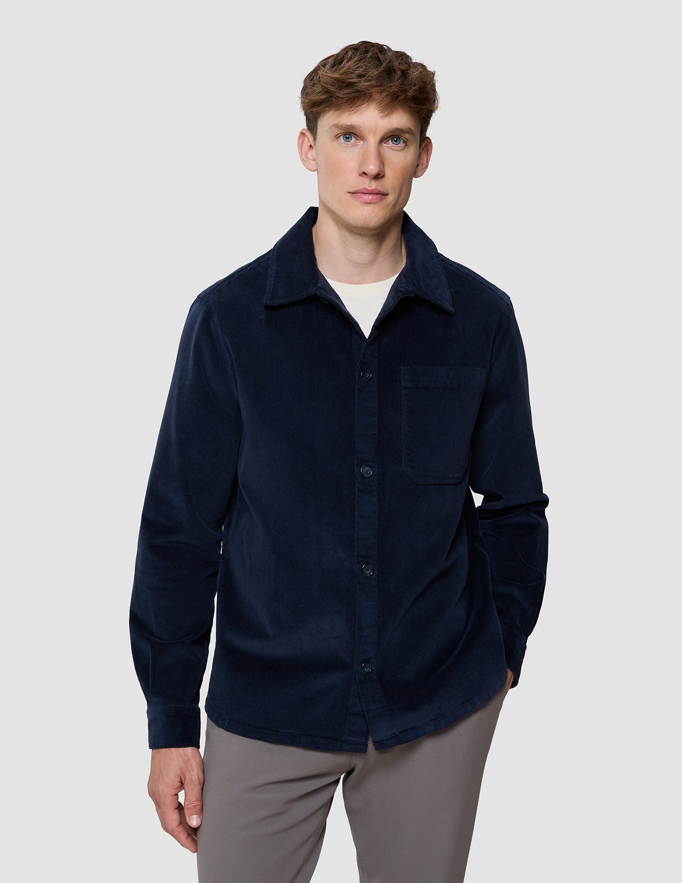 Corduroy Overshirt Dark Navy