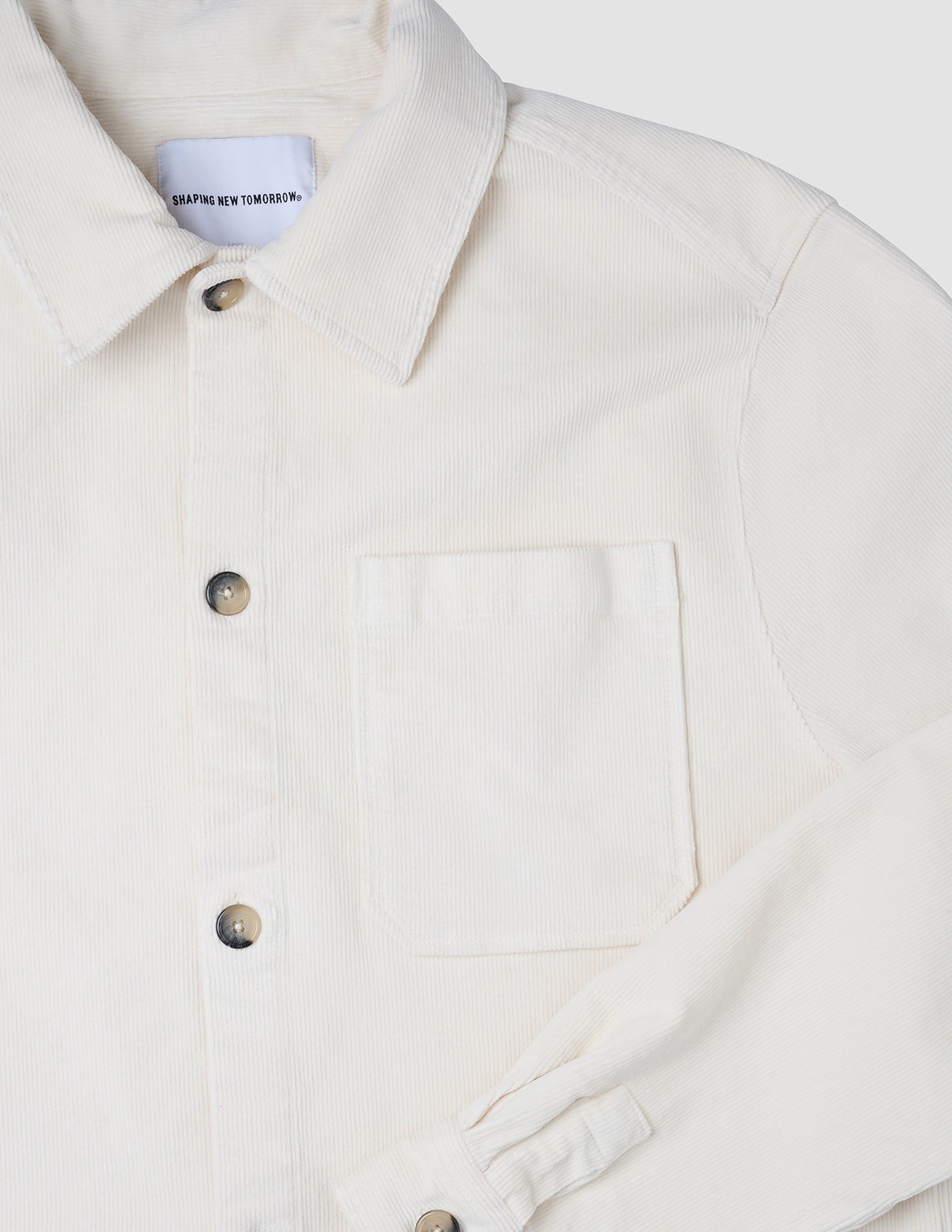 Corduroy Overshirt Off White