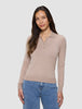 Women's Elevated Knit Polo Copper Melange