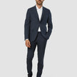 Essential Suit Dark Blue Check