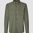 Essential Overshirt Nightfall Green Melange