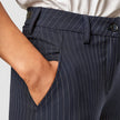 Essential Pants Straight Navy Pinstripe