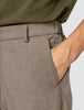 Essential Pants Relaxed Fit Dark Beige Melange