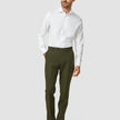 Essential Suit Pants Regular Moss Green Pinstripe