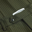 Essential Suit Pants Regular Moss Green Pinstripe