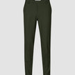 Essential Suit Pants Regular Moss Green Pinstripe