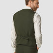 Essential Vest Moss Green Pinstripe