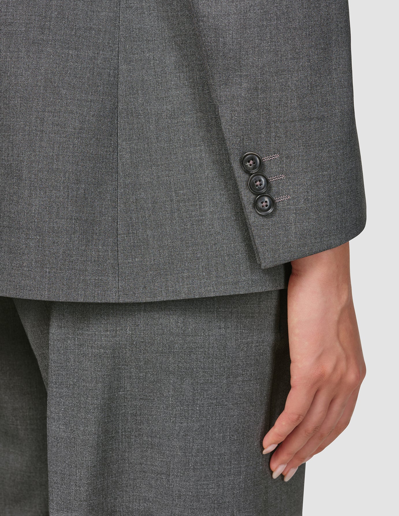 Essential Blazer Dark Grey Melange