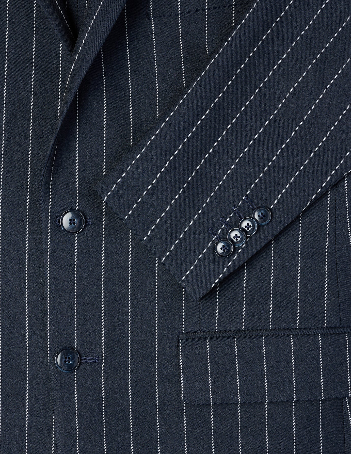 Essential Blazer Navy Stripes Slim