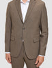 Essential Blazer Regular Saddle Brown Melange