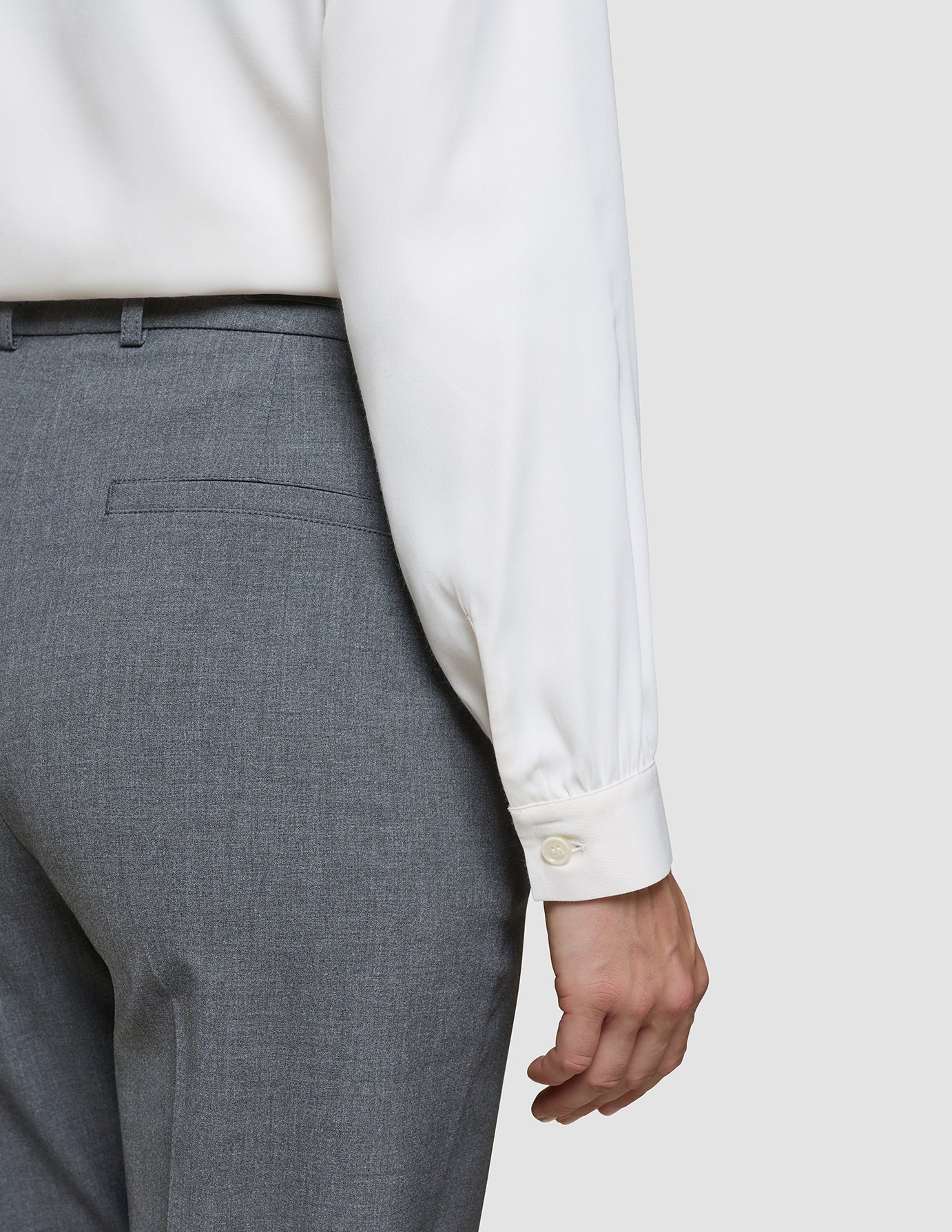 Women's Essential Pants Tapered Dark Grey Melange