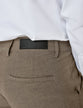 Essential Pants Slim Dark Beige Melange