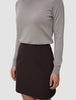 Women's Essential Short Skirt Espresso