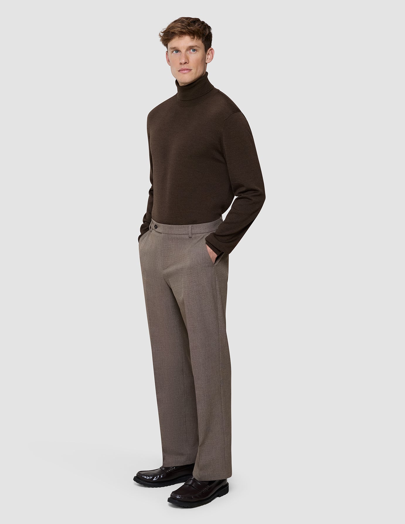 Essential Suit Pants Relaxed Fit Almond