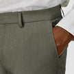 Essential Suit Pants Slim Green Melange