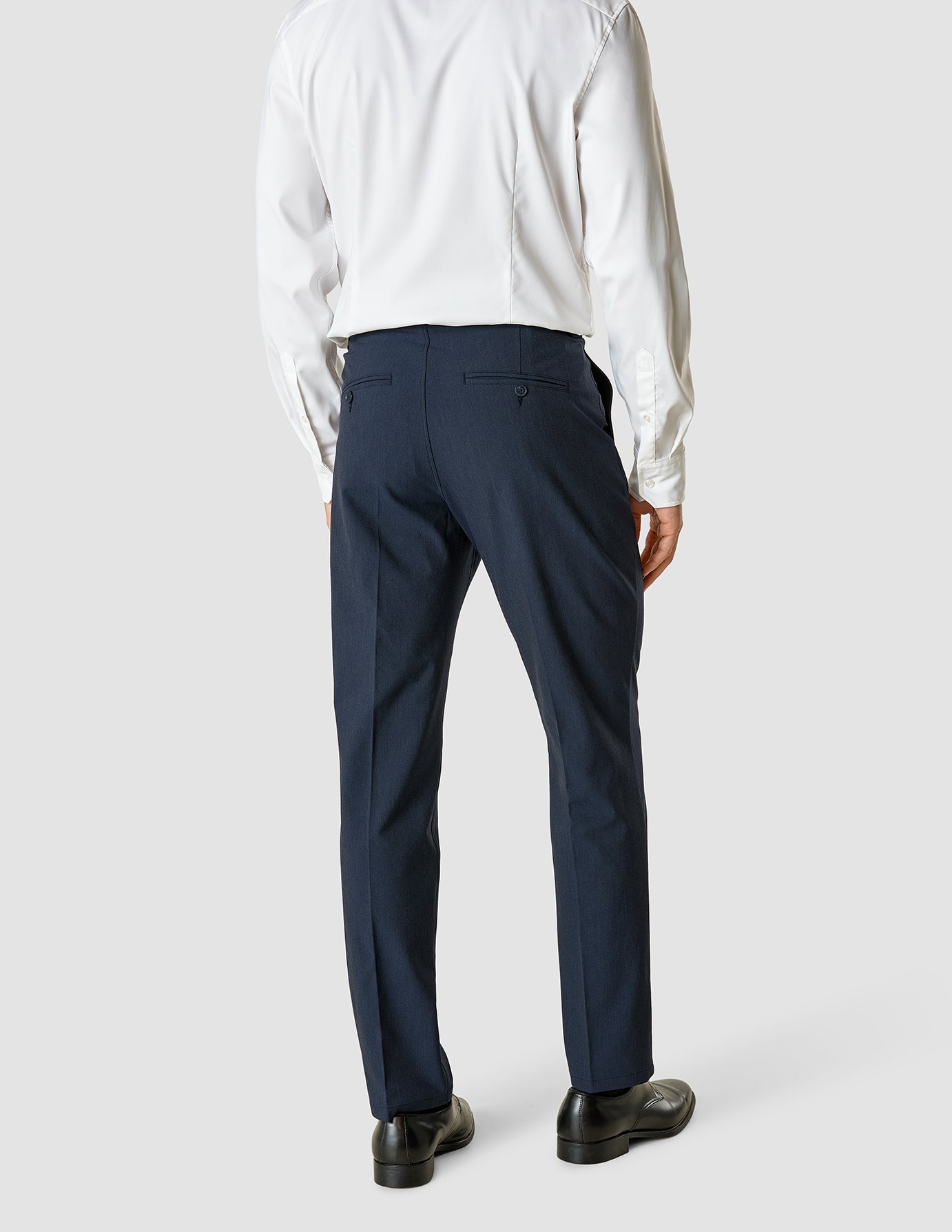 Essential Suit Pants Slim Navy Melange