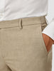 Essential Suit Pants Slim Beige Melange