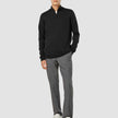 Everyday Knit Half-Zip Black