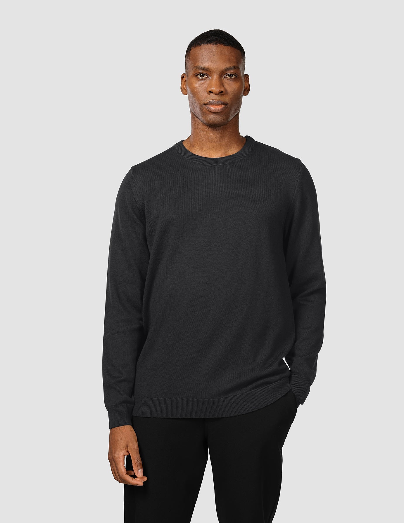 Everyday Knit Crewneck Black