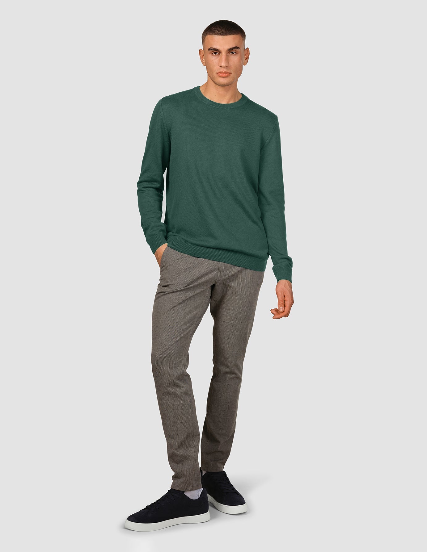 Everyday Knit Crewneck Shadow Green