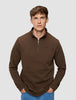 Everyday Half Zip Saddle Brown