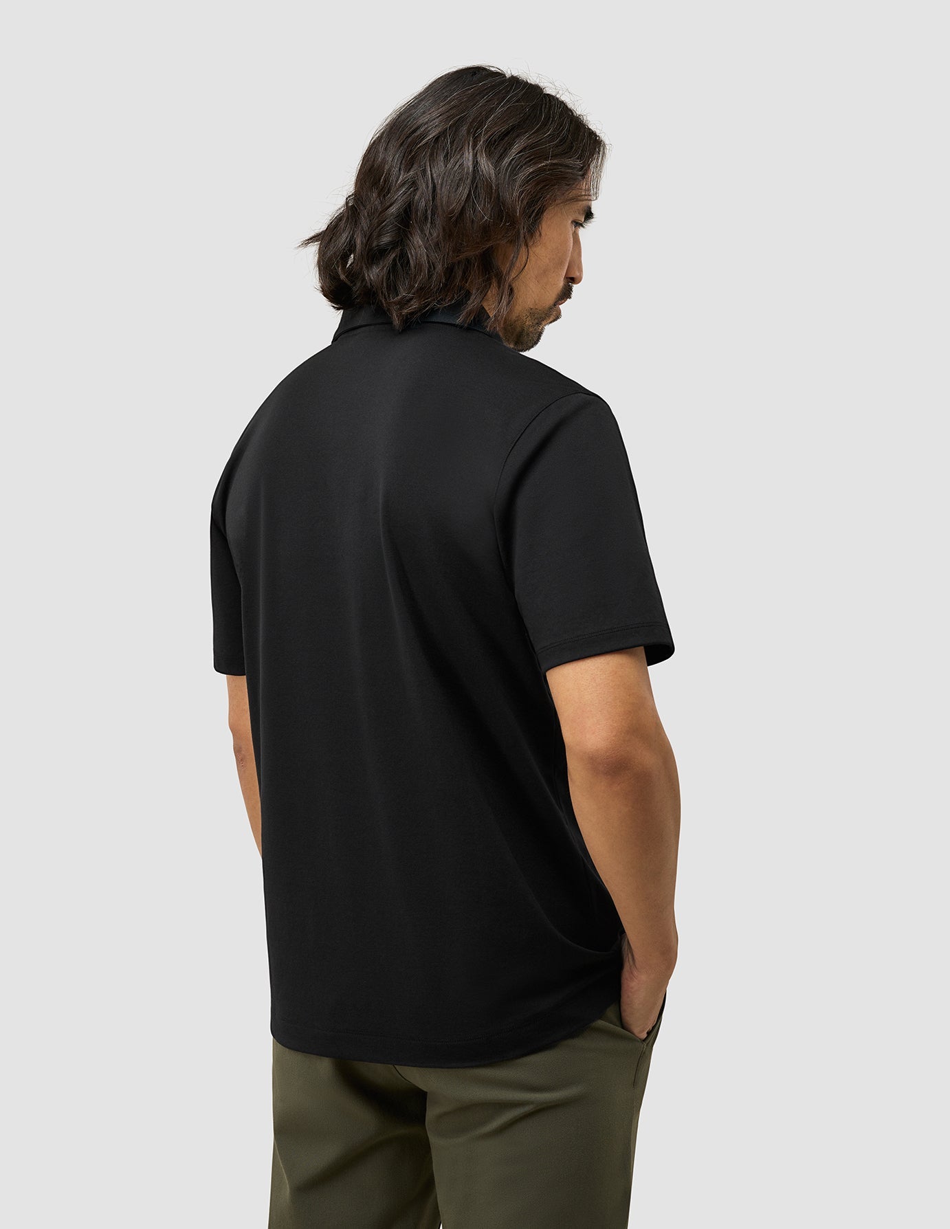 Evolve Pique Polo Black