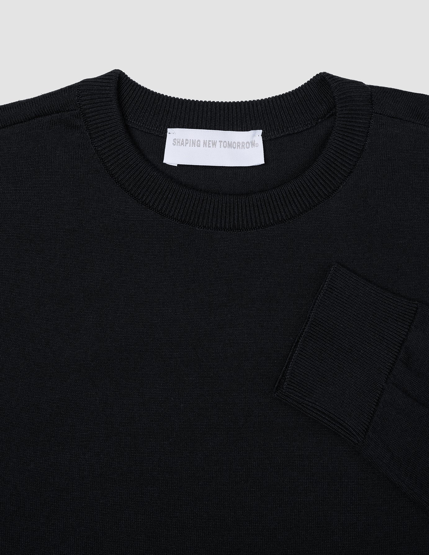 Fine Knit Crewneck Black