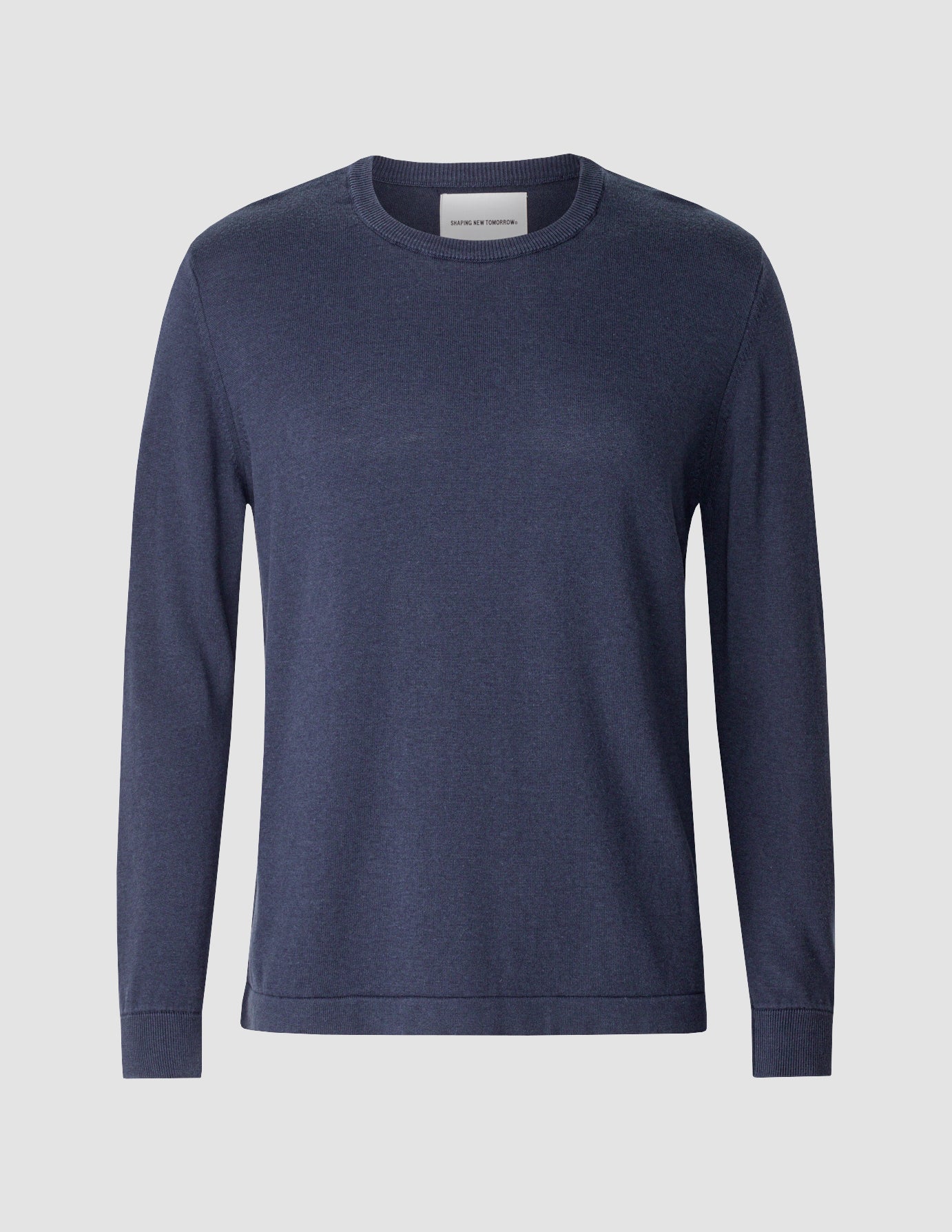Fine Knit Crewneck Navy
