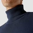 Fine Knit Turtleneck Navy