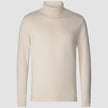 Fine Knit Turtleneck Off White