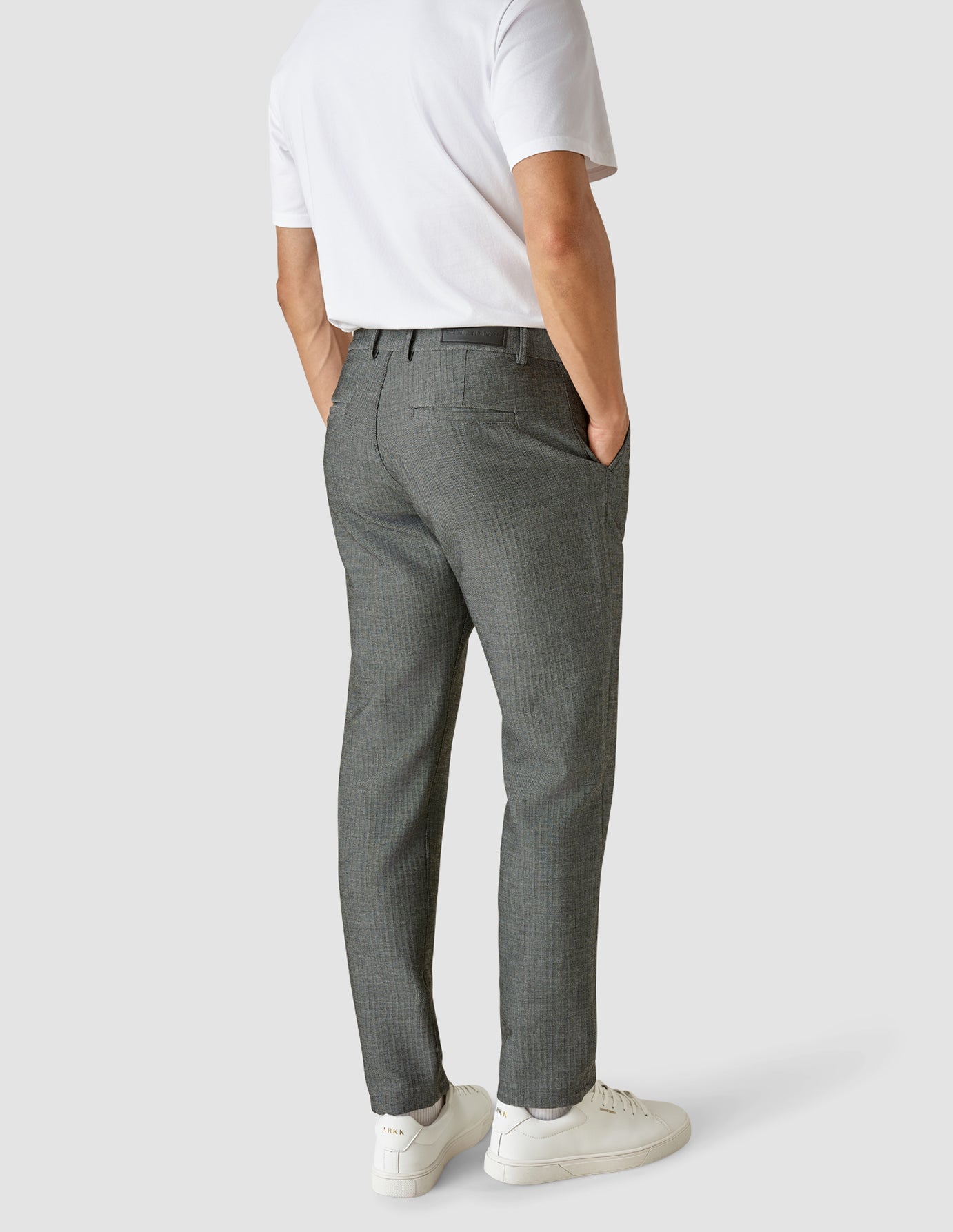 Heavy Edition Pants Regular Grey Herringbone 2.0