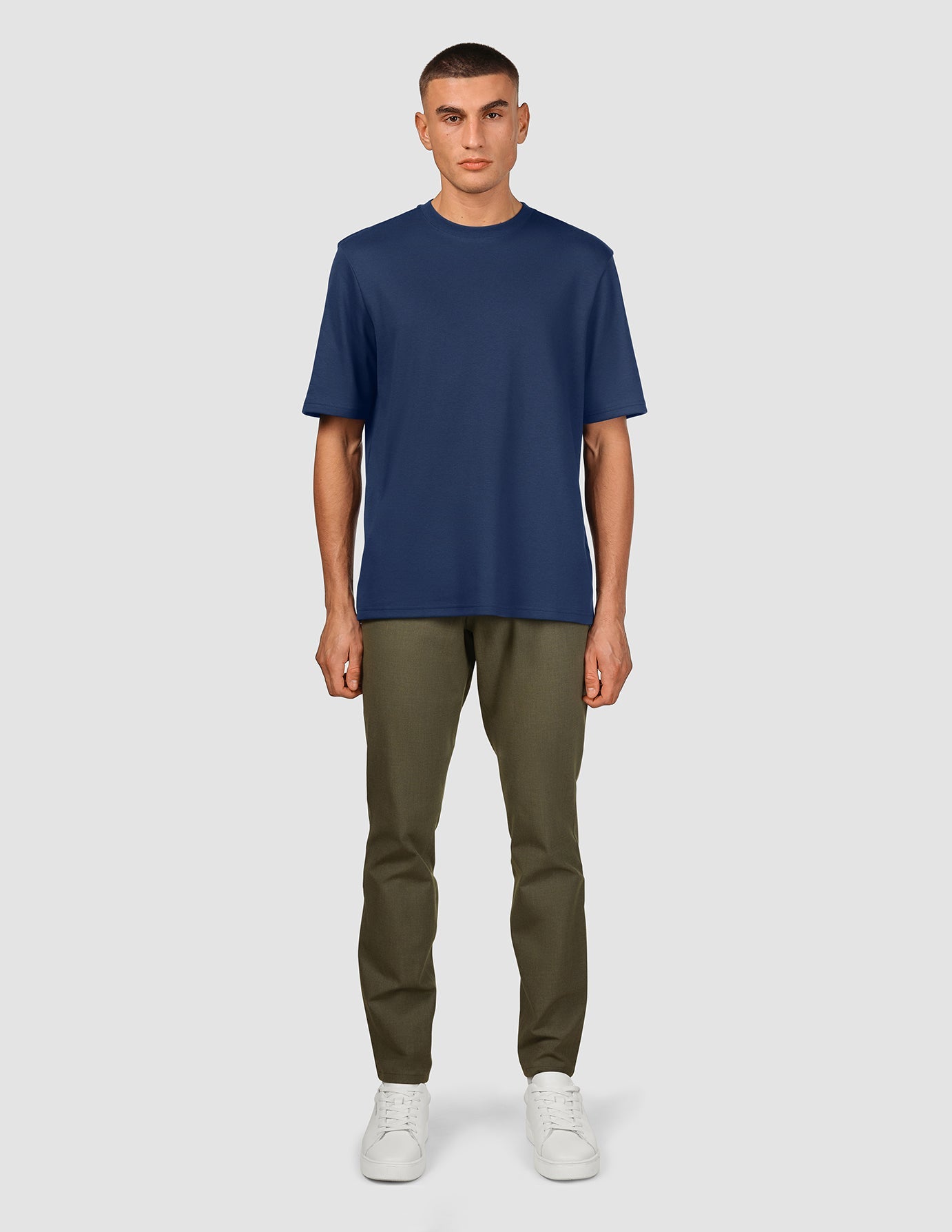 Heavy Box Fit T-shirt Navy