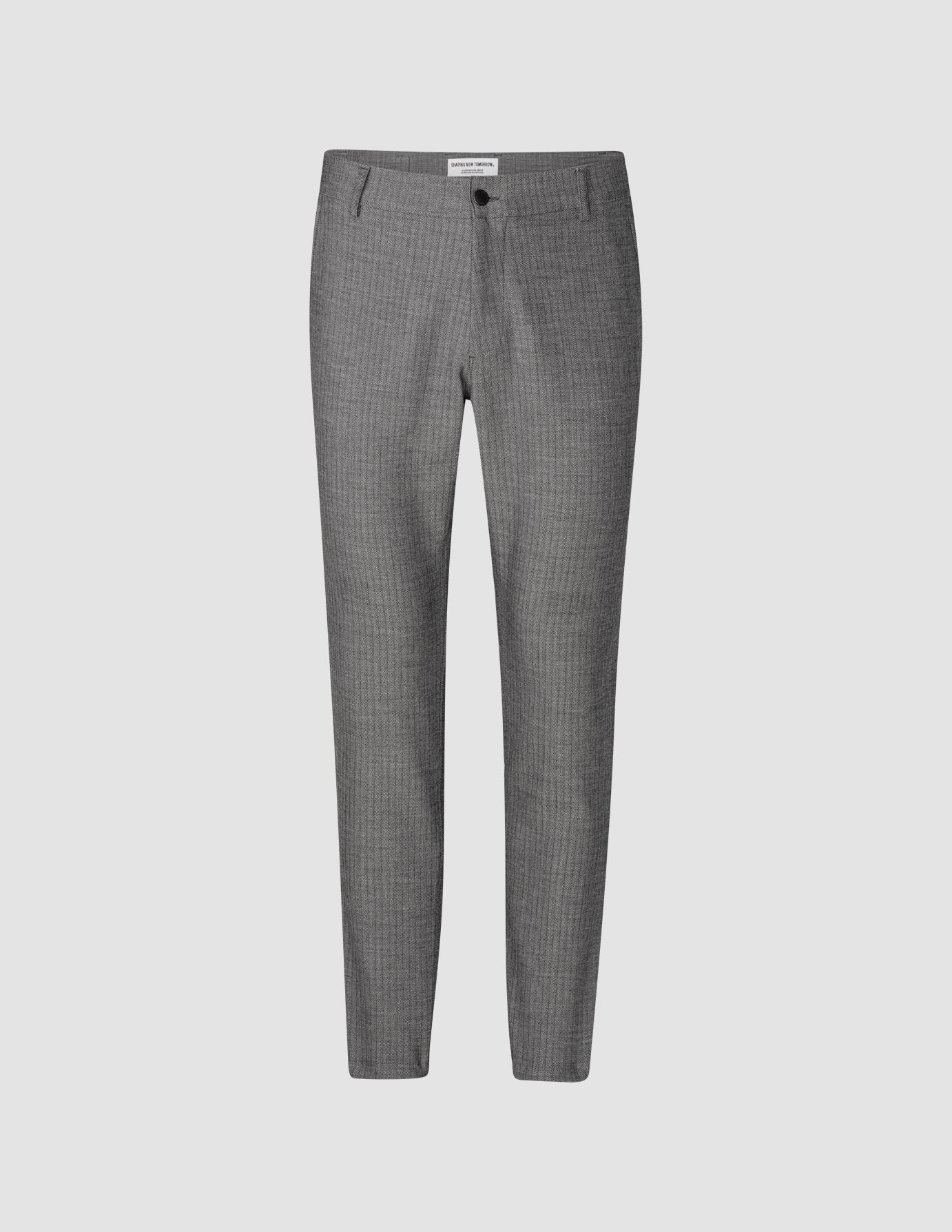 Heavy Edition Pants Slim Grey Herringbone 2.0