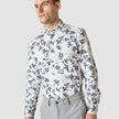 Lightweight Classic Shirt Navy Flower Regular