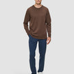 Lightweight Crewneck Saddle Brown