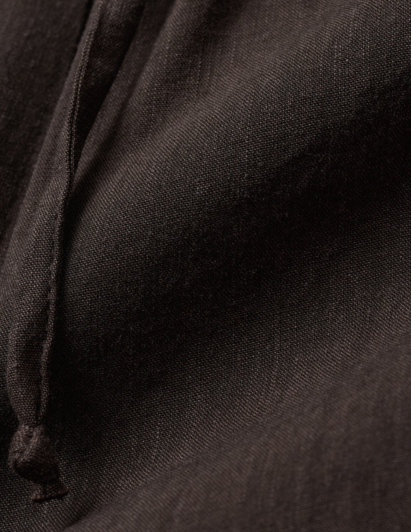 Linen Set Espresso Short Sleeved Shirt & Relaxed Pants