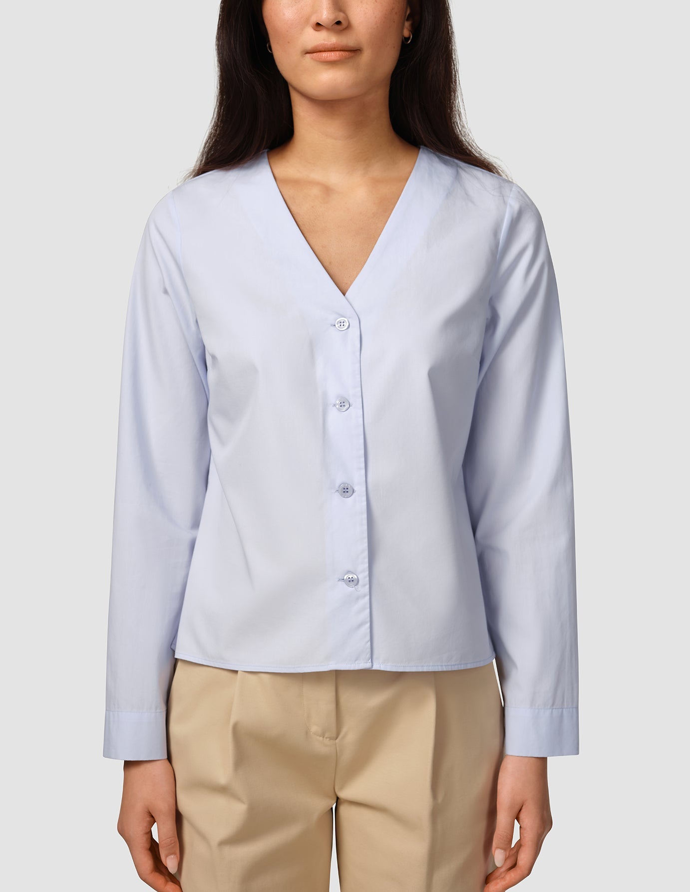 Madison Blouse Powder Blue