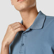 Piquet Polo Shirt Blue Mirage