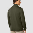 Premium Merino Half Zip Nightfall Green