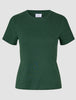 Women Rib T-shirt Evergreen