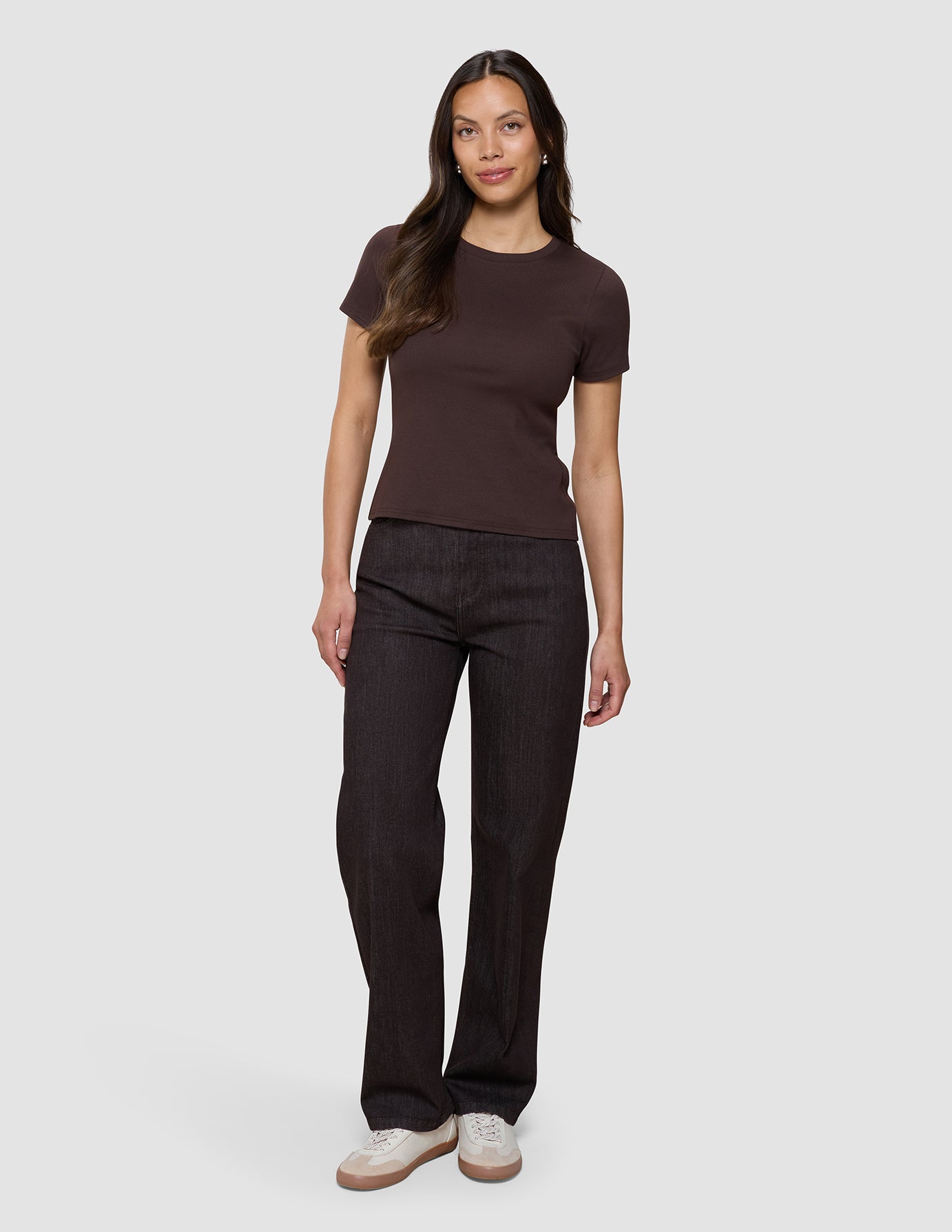 Women's Rib T-Shirt Espresso